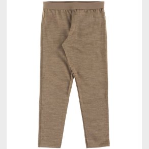 Joha Leggings - Uld/Silke - Beige Melange