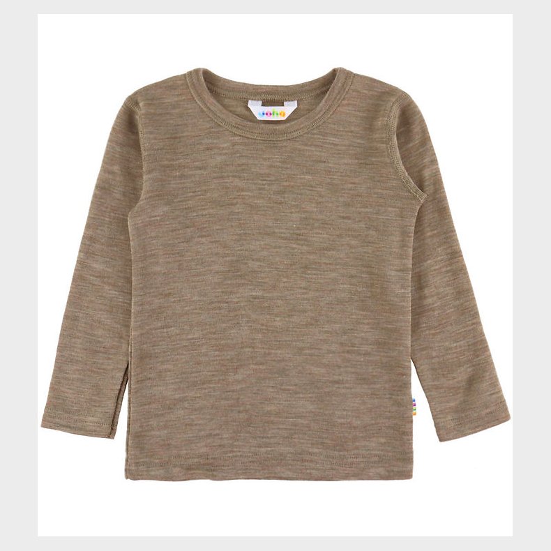 Joha Bluse - Uld/Silke - Beige Melange