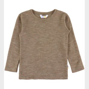 Joha Bluse - Uld/Silke - Beige Melange