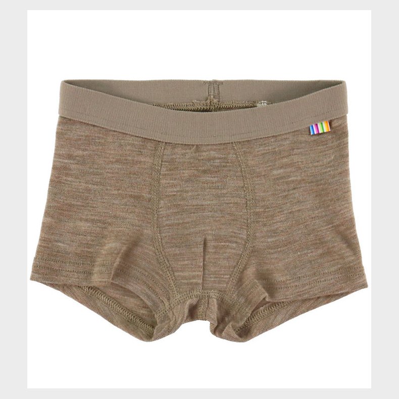 Joha Boxershorts - Uld/Silke - Beige Melange