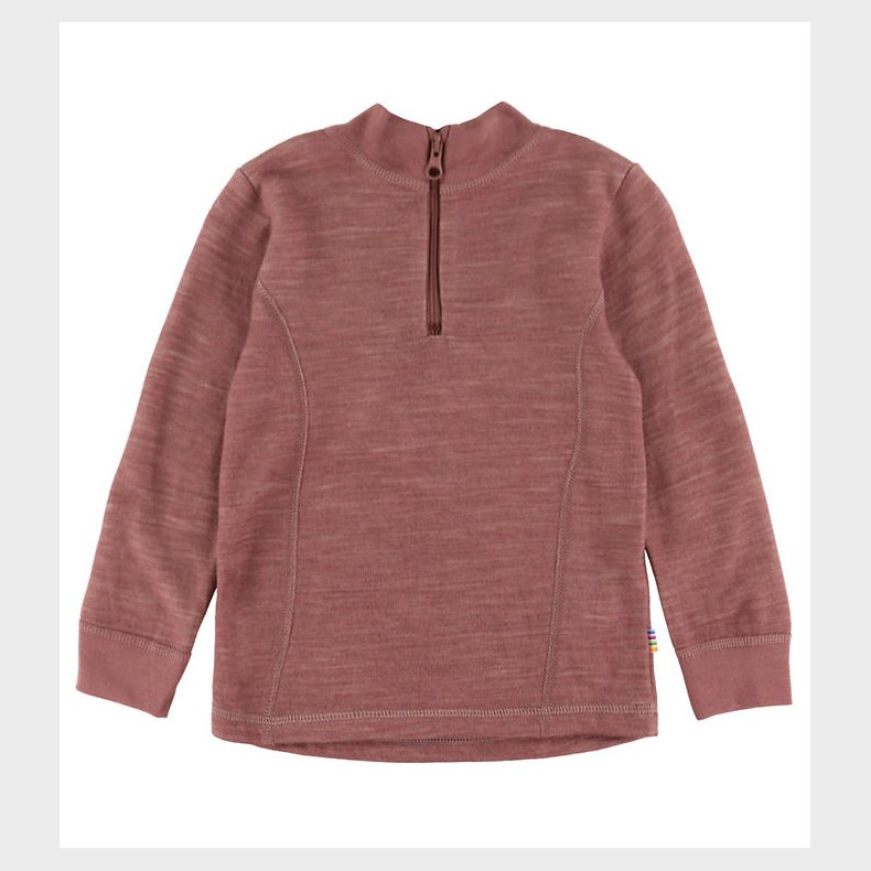 Joha Bluse - Uld/Bambus - Mrk. Rose