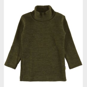 Joha Bluse - Rib - Uld - Mos Grn