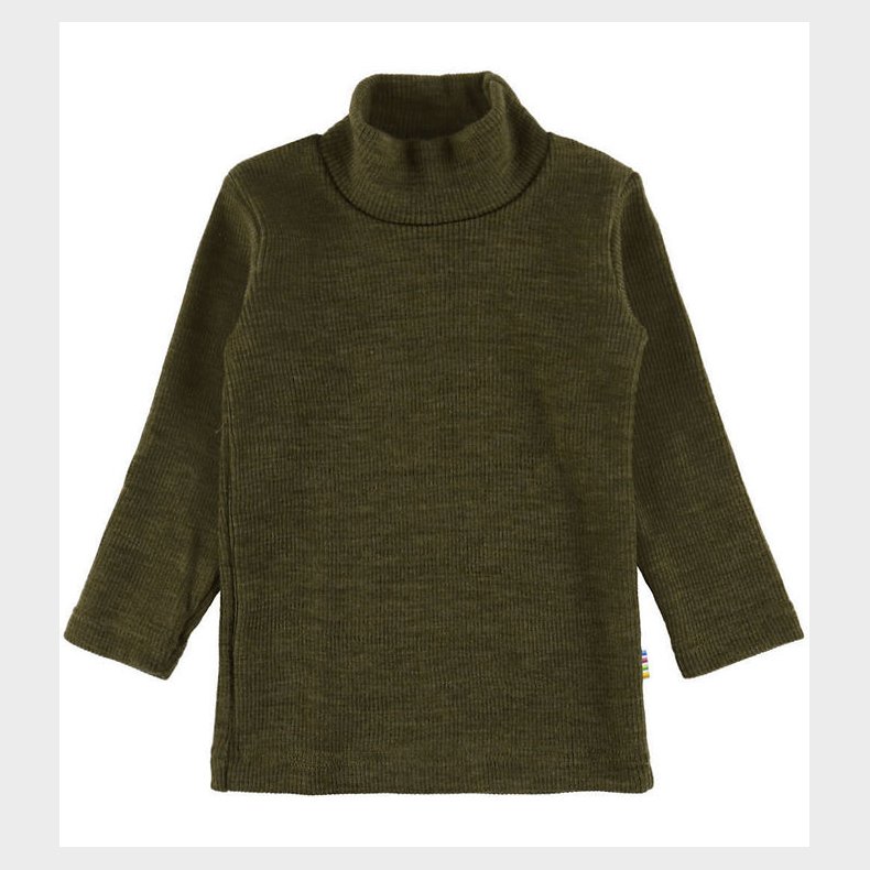 Joha Bluse - Rib - Uld - Mos Gr�n