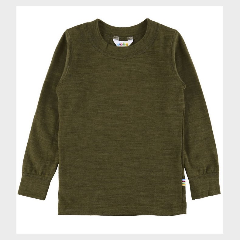 Joha Bluse - Uld - Mos Grn