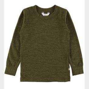 Joha Bluse - Uld - Mos Grn