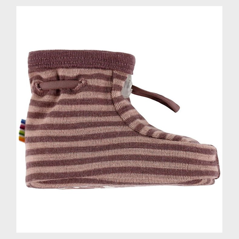 Joha Futter - 2-lags - Uld - Rose m. Striber