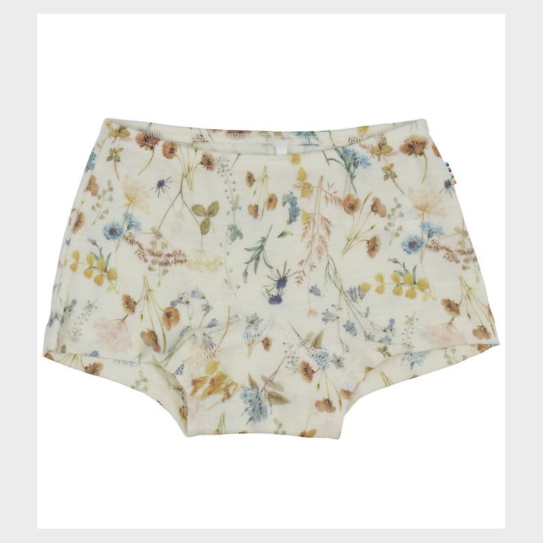 Joha Hipsters - Uld - Off White m. Blomster