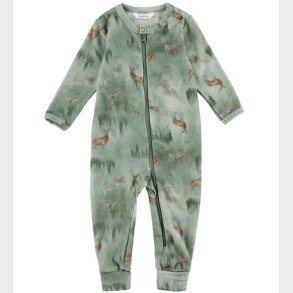 Joha Heldragt m. Fdder - Uld - Grn m. Skov