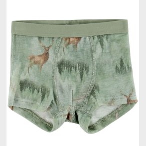 Joha Boxershorts - Uld - Grn m. Skov