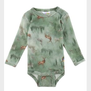 Joha Body l/ - Uld - Grn m. Skov