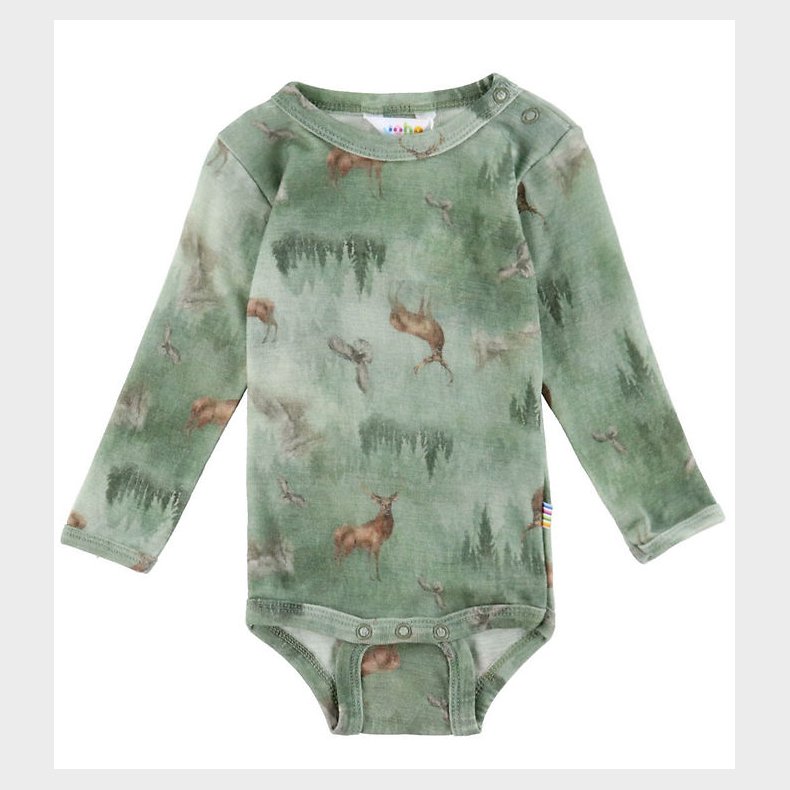 Joha Body l/ - Uld - Grn m. Skov