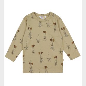 Joha Bluse - Uld - Beige m. Kaniner