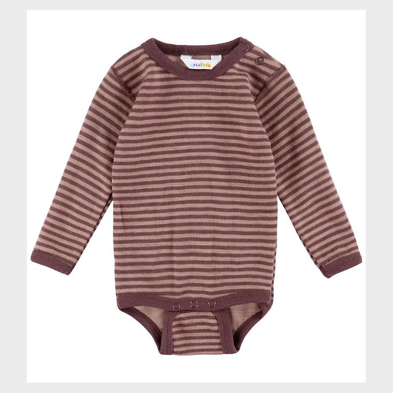 Joha Body l/ - Uld - Rose m. Striber