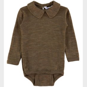 Joha Body l/ - Uld/Silke - Brun Meleret