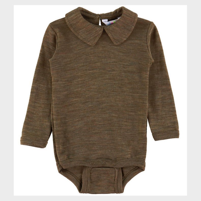 Joha Body l/ - Uld/Silke - Brun Meleret