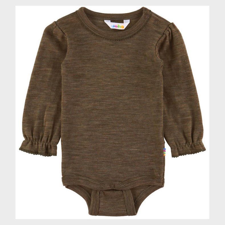 Joha Body l/ - Uld/Silke - Brun Meleret