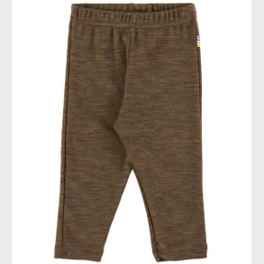 Joha Leggings - Uld/Silke - Brun Meleret
