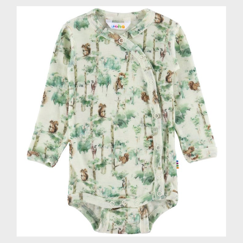 Joha Sl�-om Body l/� - Uld - Off White m. Tr�er