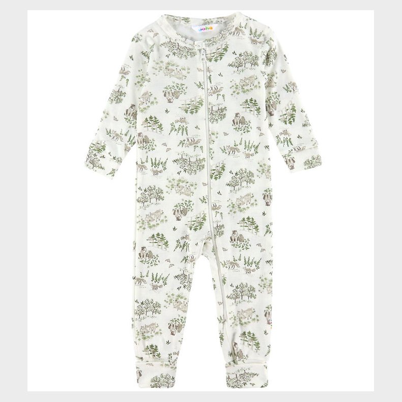 Joha Heldragt - Uld/Silke - Off White m. Tr�er