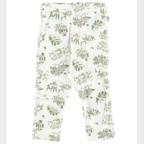 Joha Leggings - Uld/Silke - Off White m. Trer