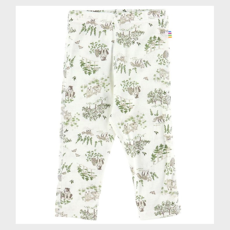 Joha Leggings - Uld/Silke - Off White m. Trer