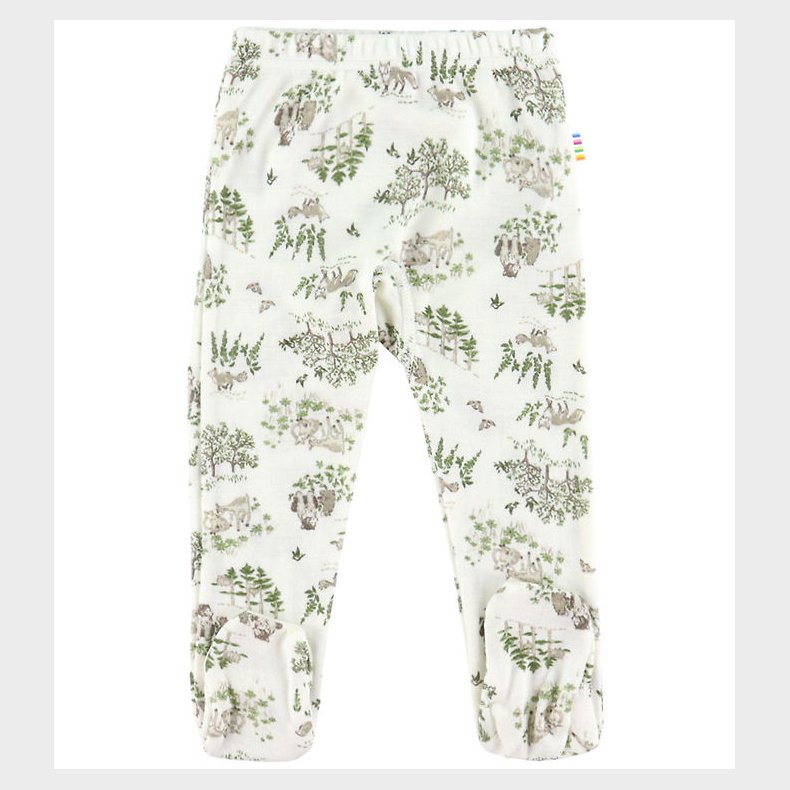 Joha Leggings m. F�dder - Uld/Silke - Off White m. Tr�er