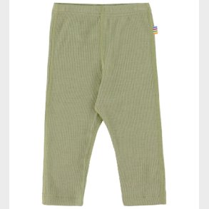 Joha Leggings - Rib - Uld/Silke - Grn