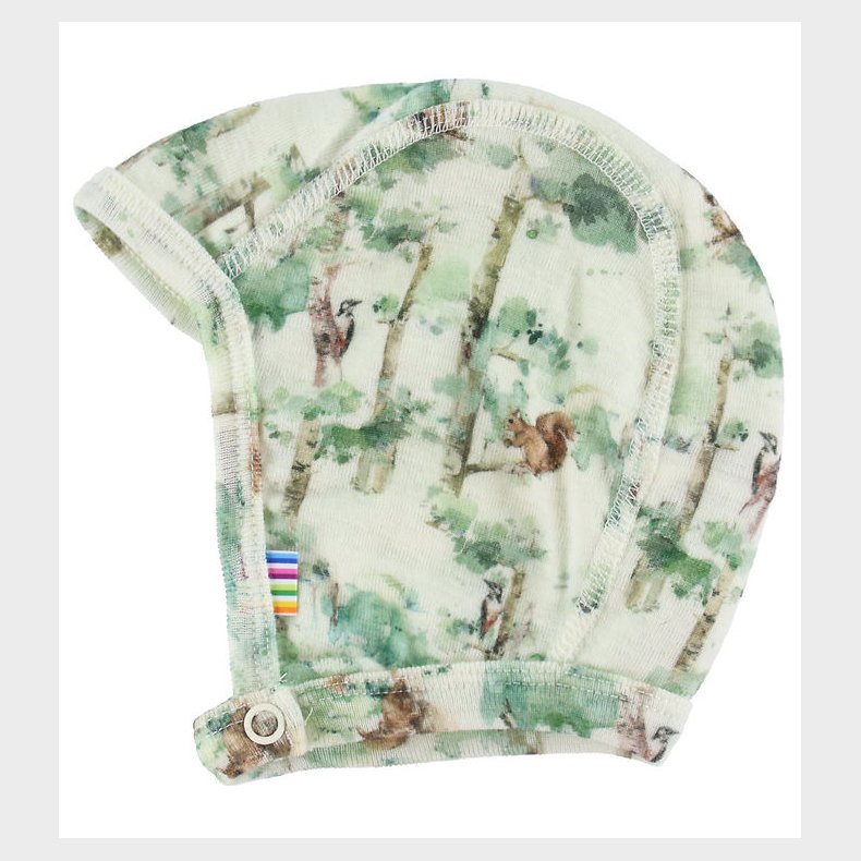 Joha Babyhjelm - Uld - Off White m. Trer
