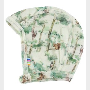 Joha Babyhjelm - Uld - Off White m. Trer