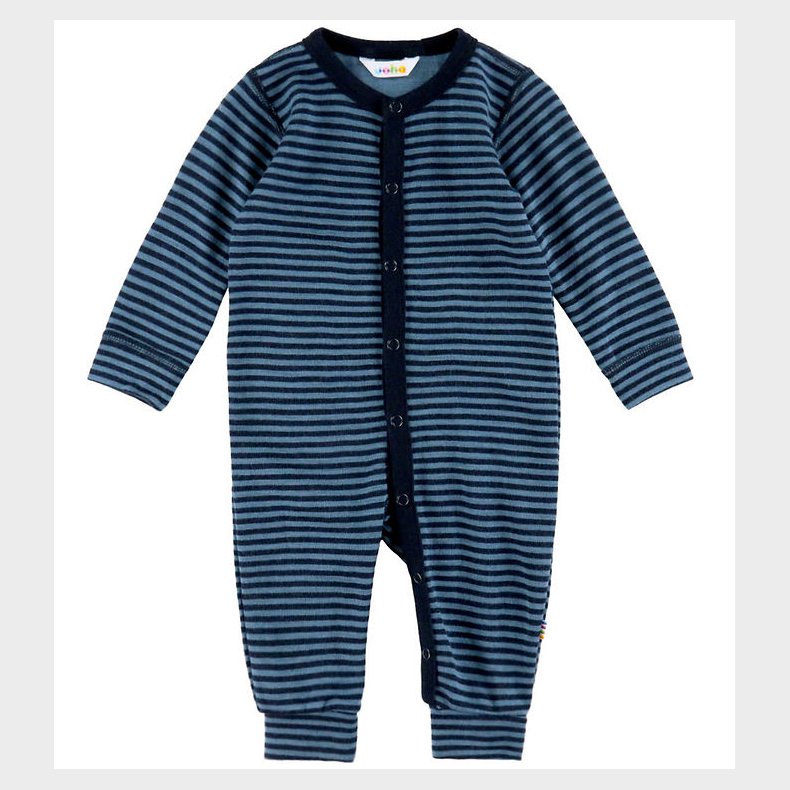 Joha Heldragt - Uld - Bl� m. Striber