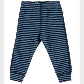 Joha Leggings - Uld - Bl� m. Striber