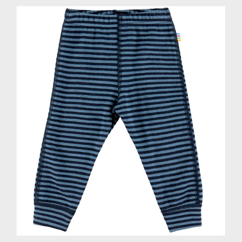 Joha Leggings - Uld - Bl� m. Striber