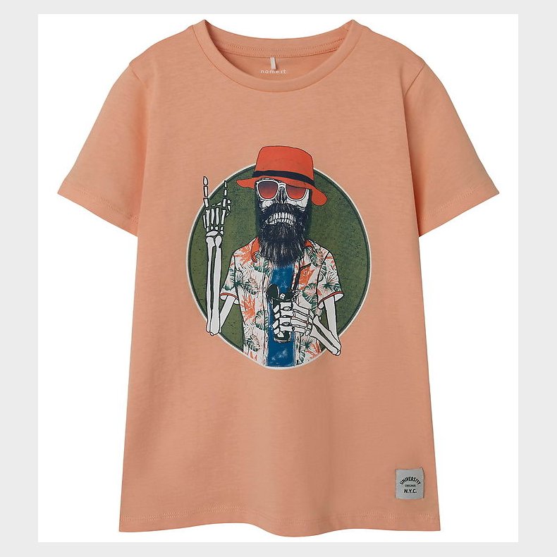Name It T-shirt - NkmpBruno - Peach Nectar
