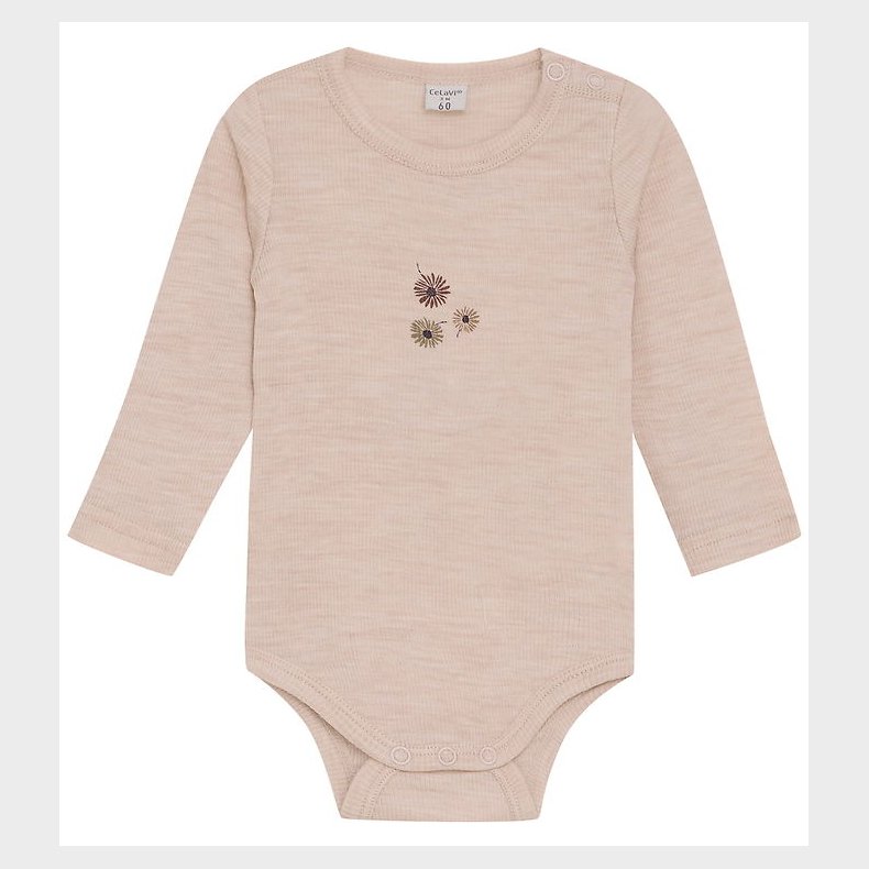 CeLaVi Body l/ - Uld - Rose Dust m. Print