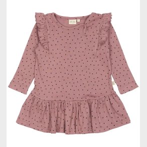 Petit Piao Kjole - Rib - Modal - Nostalgic Rose/Coffee Bean