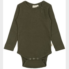 Petit Piao Body l/� - Rib - Modal - Green Leaf