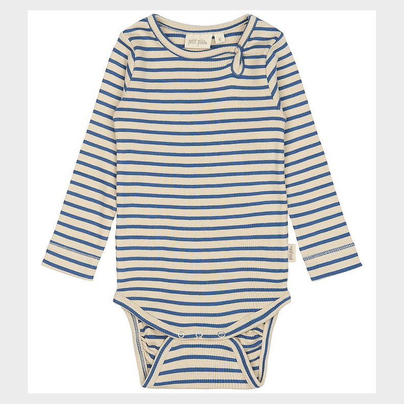Petit Piao Body l/ - Rib - Modal - True Navy/Off White