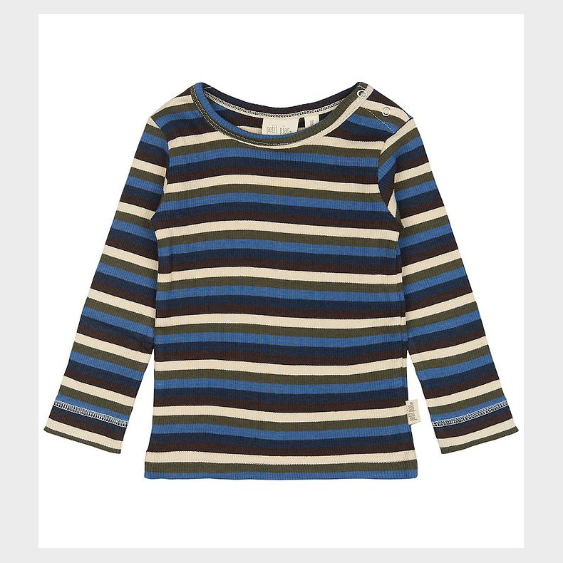 Petit Piao Bluse - Rib - Modal - True Navy/Multi Stripe