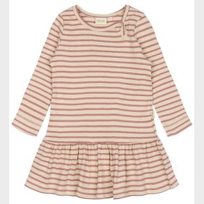 Petit Piao Kjole - Rib - Modal - Nostalgic Rose/Off White