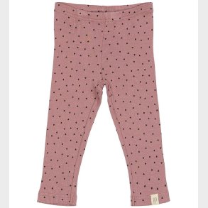 Petit Piao Leggings - Rib - Modal - Nostalgic Rose/Coffee Bean