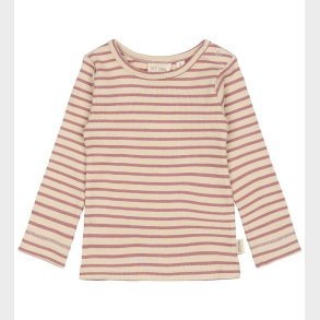 Petit Piao Bluse - Rib - Modal - Nostalgic Rose/Off White