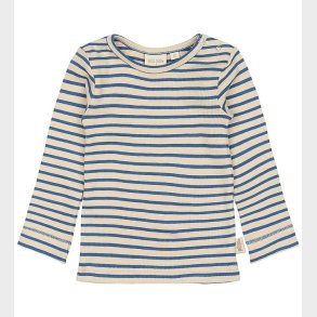 Petit Piao Bluse - Rib - Modal - True Navy/Off White