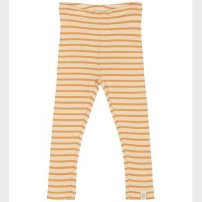 Petit Piao Leggings - Rib - Modal - Sunflower/Off White