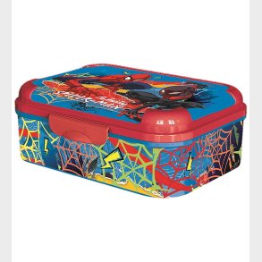 Spiderman Madkasse - 17x13,5x6,2 cm - Bl/Rd