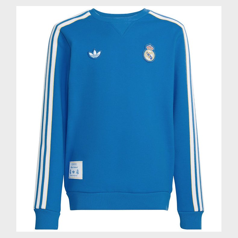 adidas Originals Sweatshirt - Real Madrid - Blue Bird/Hvid