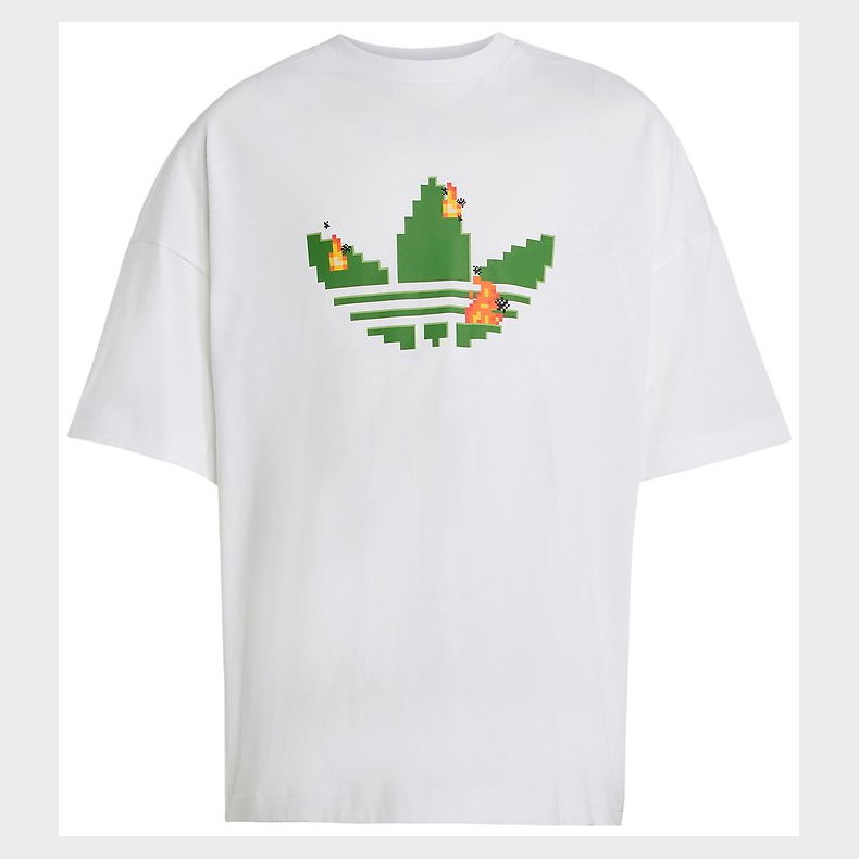 adidas Originals T-Shirt - Hvid m. Minecraft