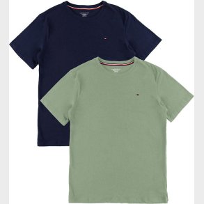 Tommy Hilfiger T-shirt - 2-pak - Utility Sage/Desert Skyblue