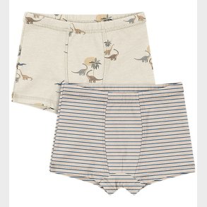 Konges Sljd Boxershorts - 2-pak - Gots - Kubi/Stripe Bluie