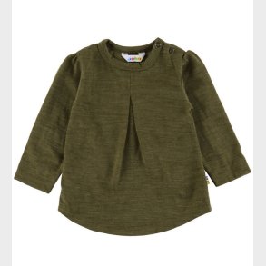 Joha Bluse - Uld - Mos Grn