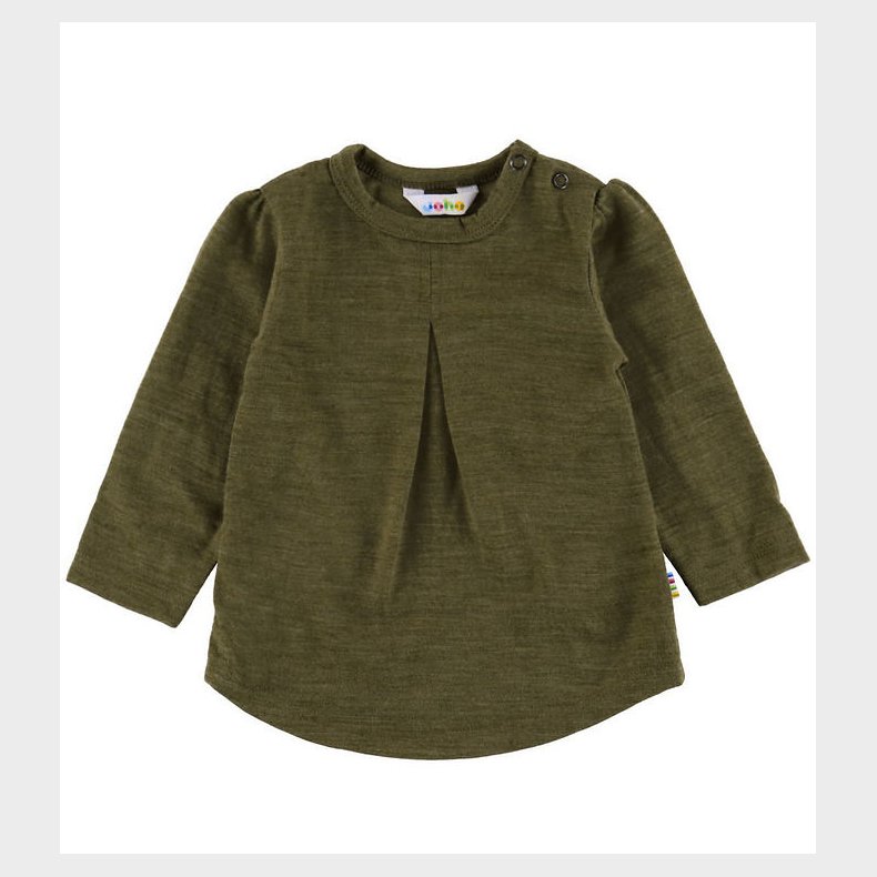 Joha Bluse - Uld - Mos Grn